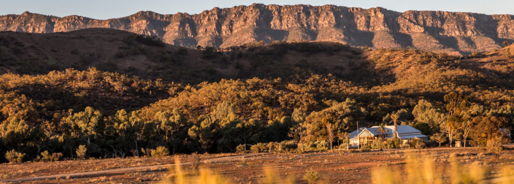 Arkaba Homestead set in the Flinders Ranges near Wilpena Pound
