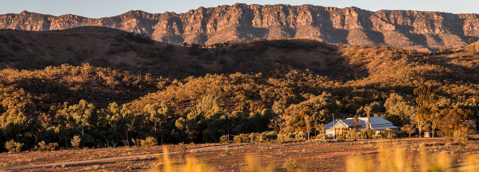 Arkaba Homestead set in the Flinders Ranges near Wilpena Pound