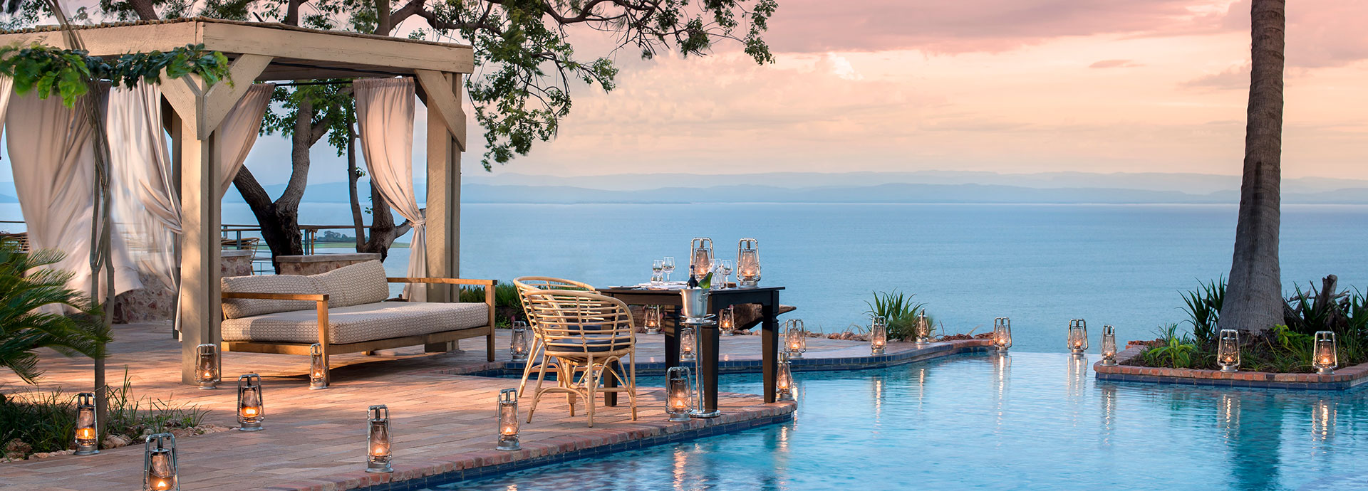 African Bush Camps has Bumi Hills Safari Lodge set high above Lake Kariba - a pool with a view like no other in Zimbabwe
