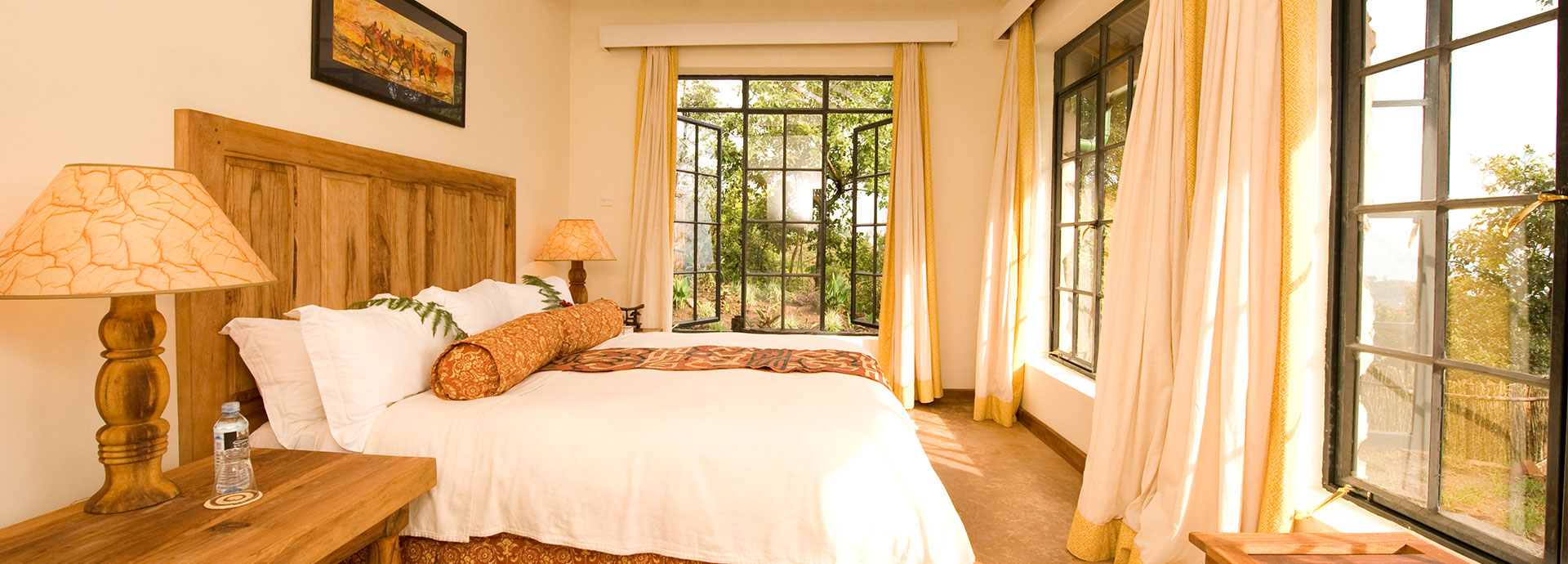 Stunning rooms at Clouds Mountain Gorilla Lodge Bwindi
