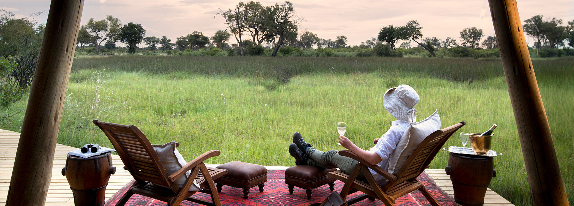 Raise a glass and toast to an excellent time in the Delta at Duba Explorers