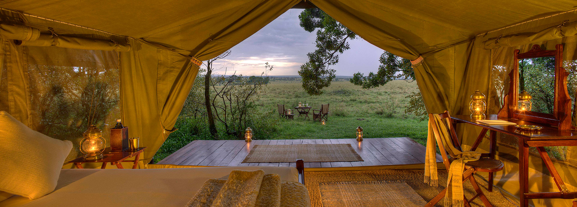 Chic safari camping in the Masai Mara at Elephant Pepper Camp