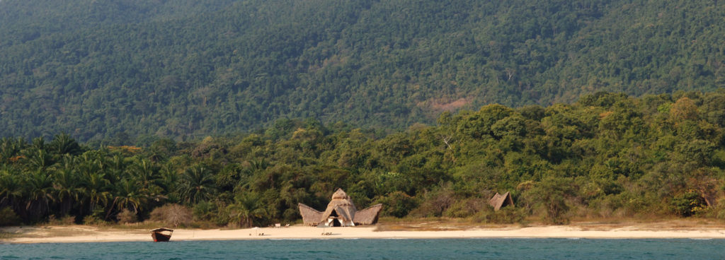 Greystoke Mahale remote safari lodge, Tanzania – view as travellers arrive