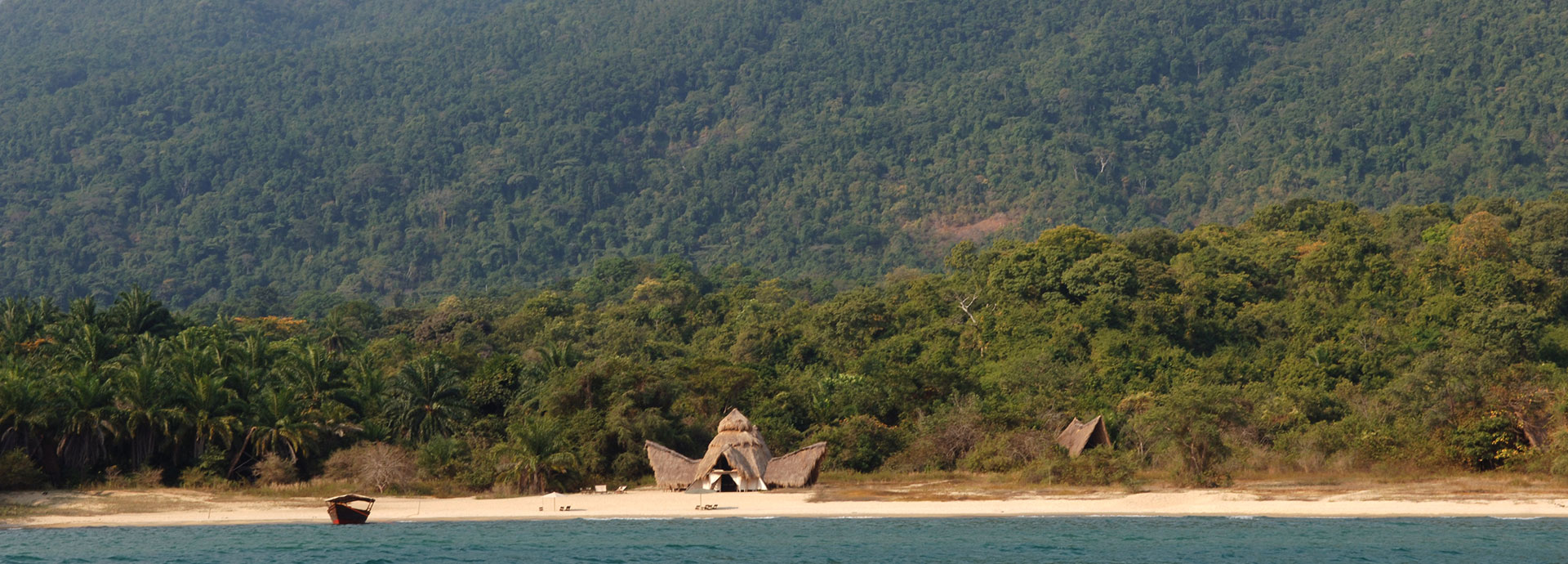 Greystoke Mahale remote safari lodge, Tanzania – view as travellers arrive