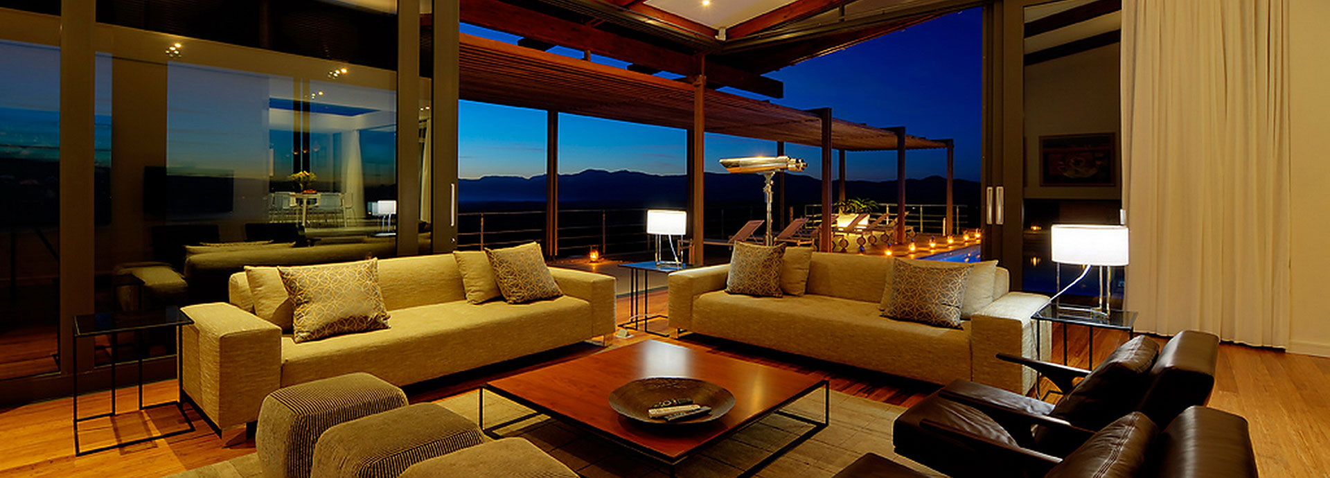 A private and exclusive space where your family or group can relax after a busy day exploring the area at Grootbos Villa