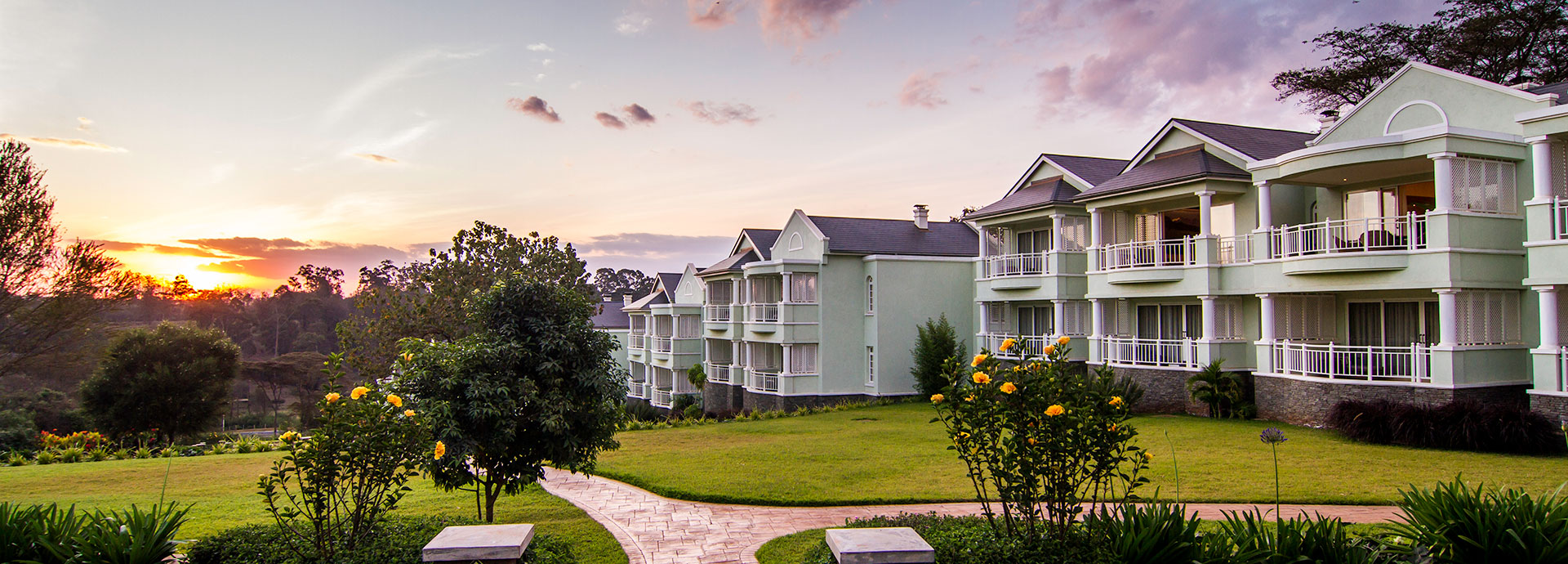 Look over the Ngong Hills at Hemingways