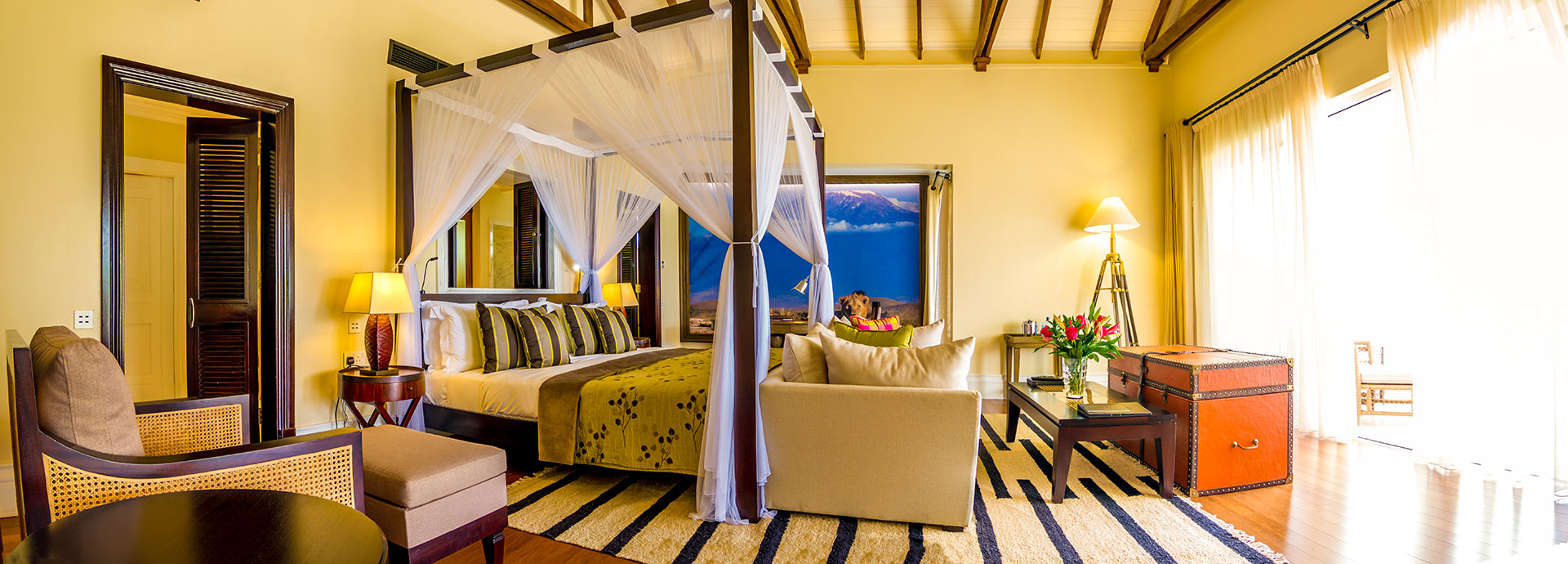 Colonial class at one of Nairobi's best hotels at Hemingways