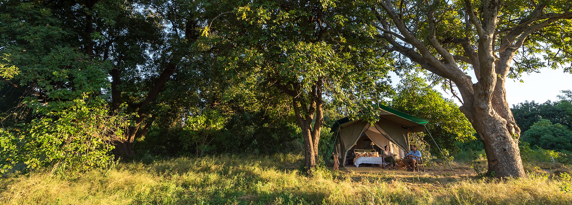 Intimate and authentic tented accommodation at John's Camp in the Mana Pools National Park