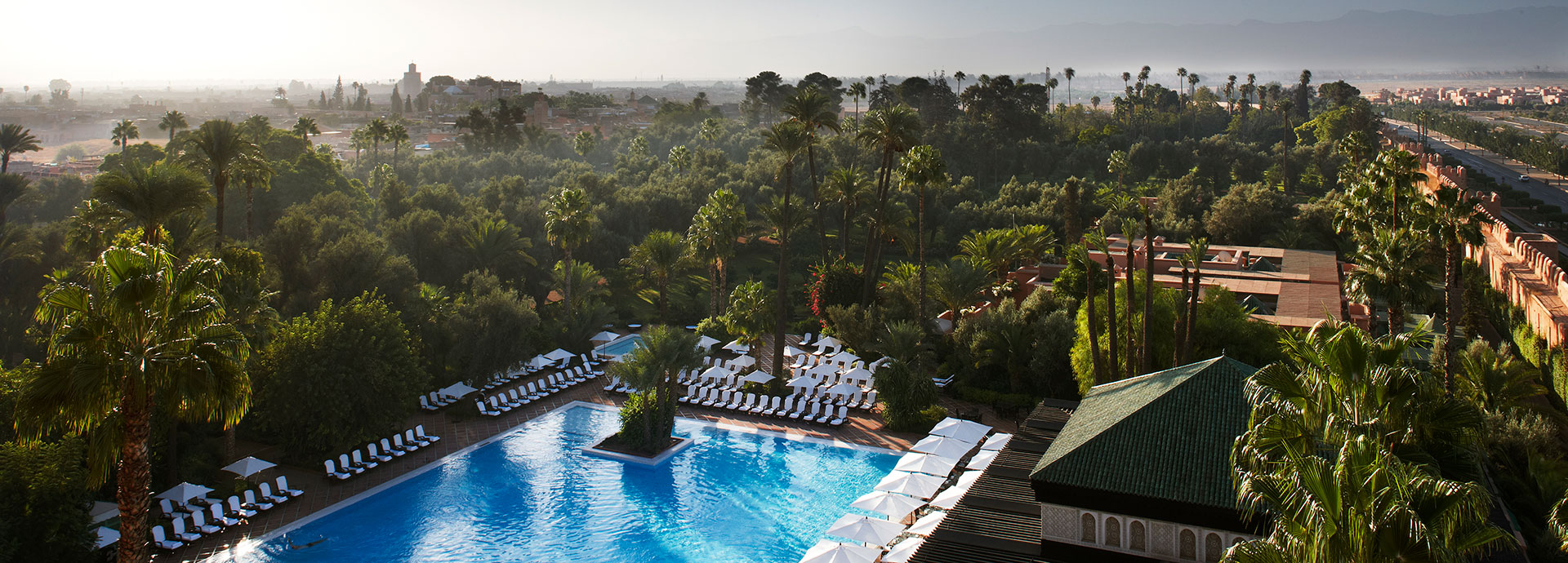 Opulence by the pool at La Mamounia