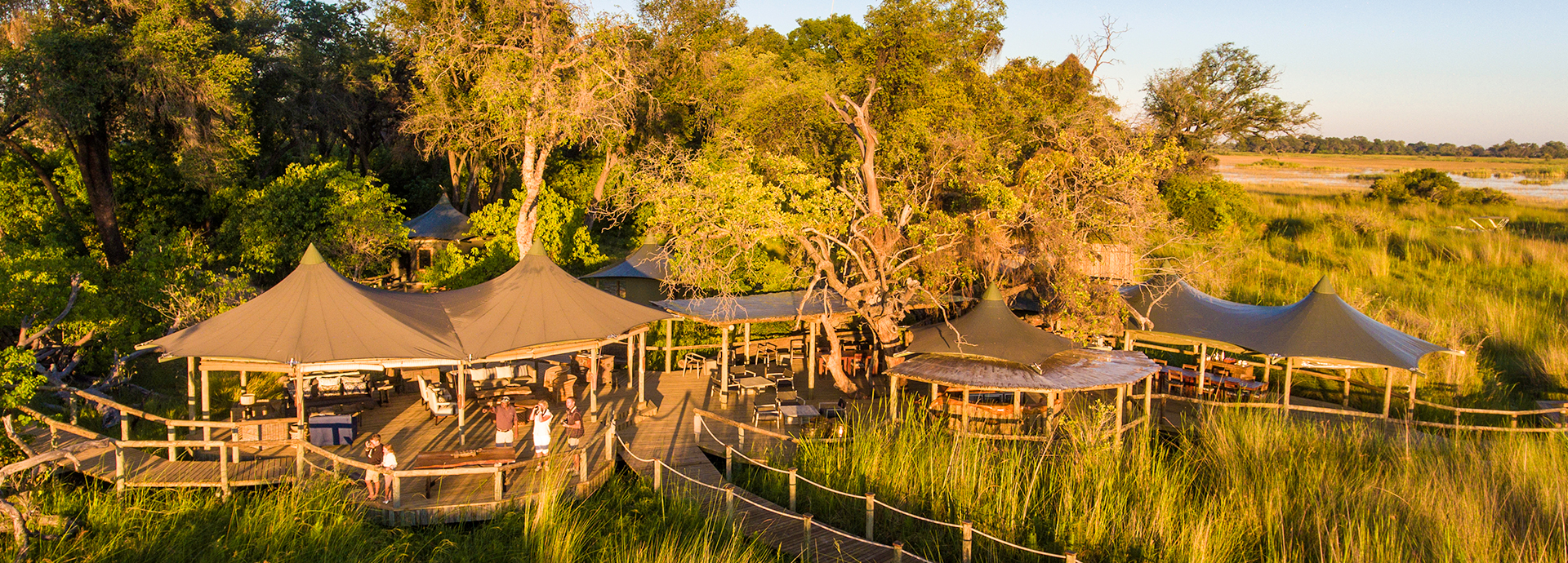 Little Vumbura luxury safari lodge in the Okavango Delta, Botswana
