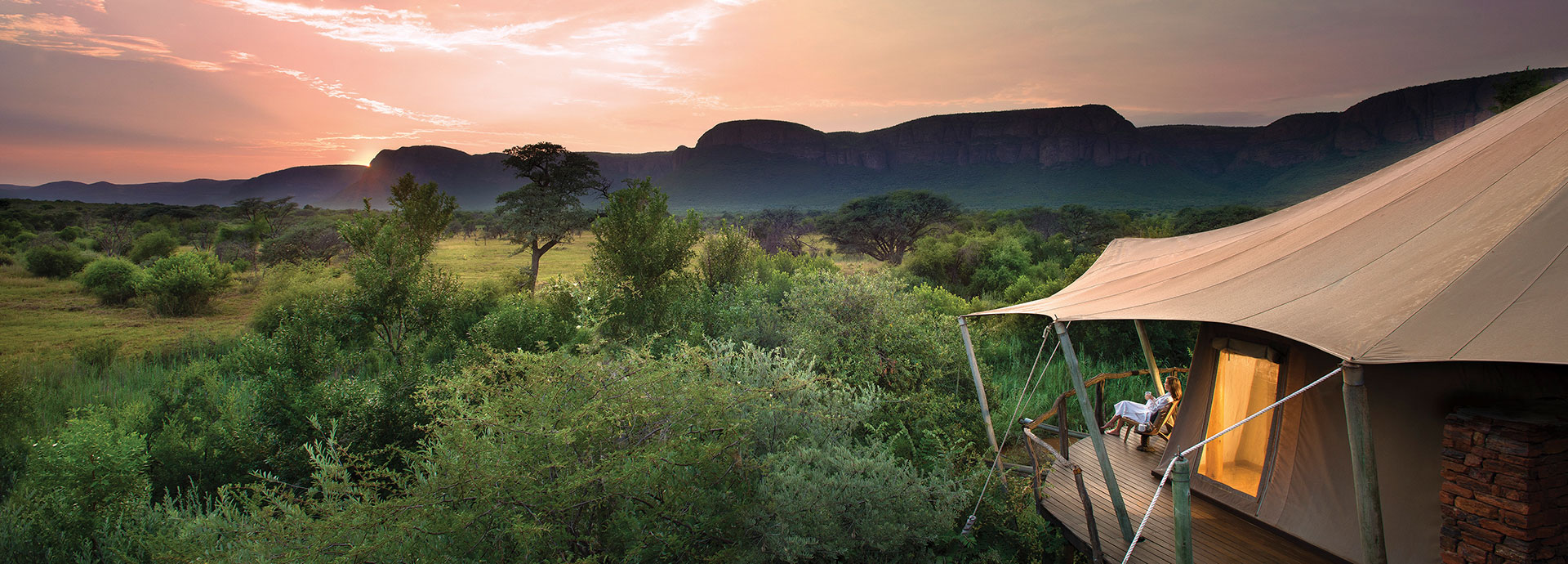 Head out on safari at the foot of the Waterberg mountains while at Marataba Lodge