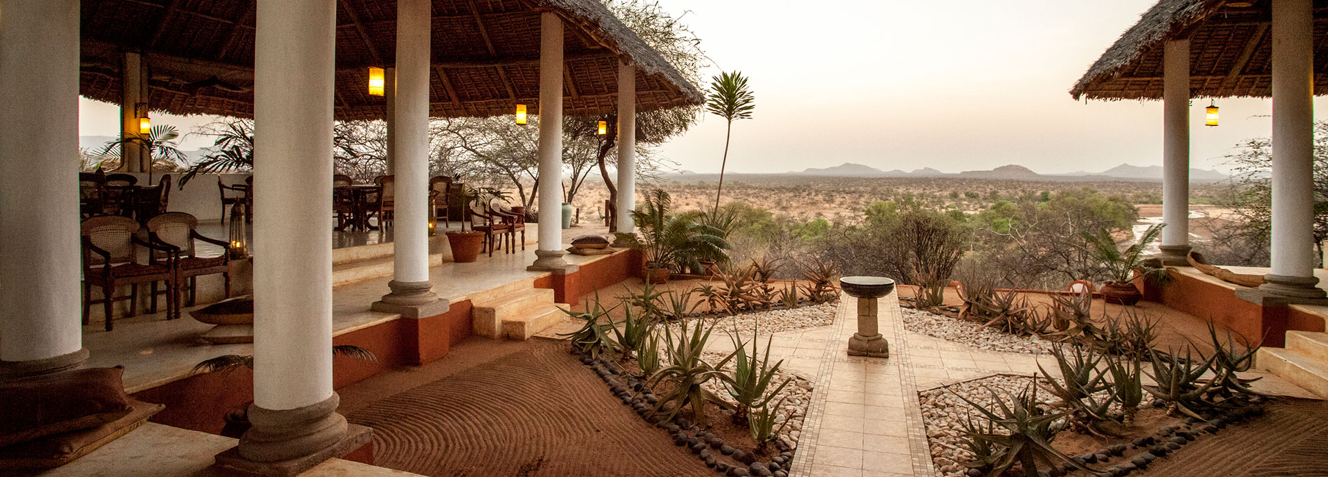 Overlook the Laikipia Plateau from the lounge and open areas at Sasaab