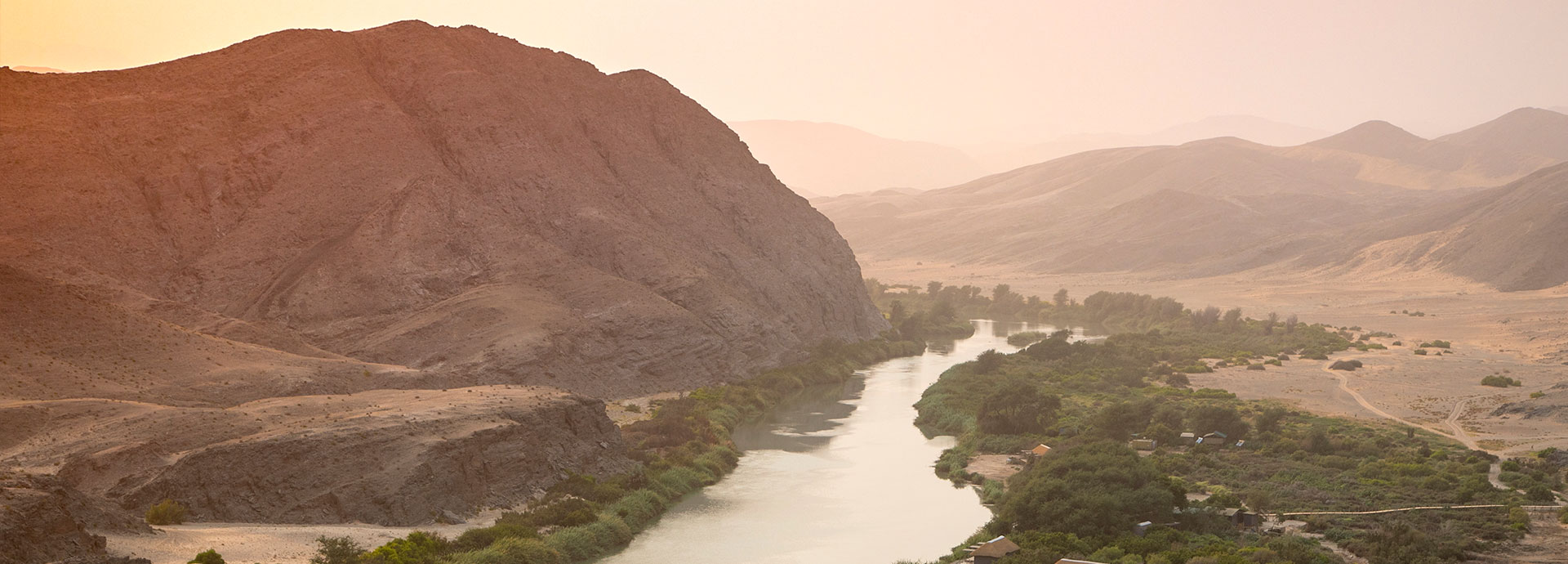 The Serra Cafema Valley, nestled inbetween Angola and Namibia