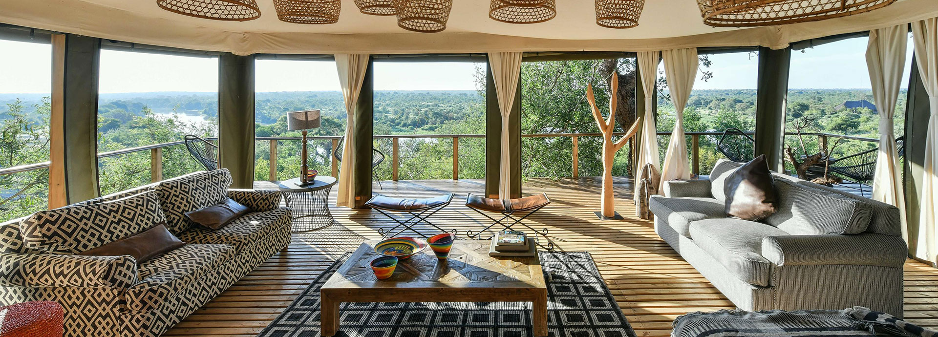 Perched high on the lookout for movement in the Nhlaralumi River at Simbavati Hilltop Lodge