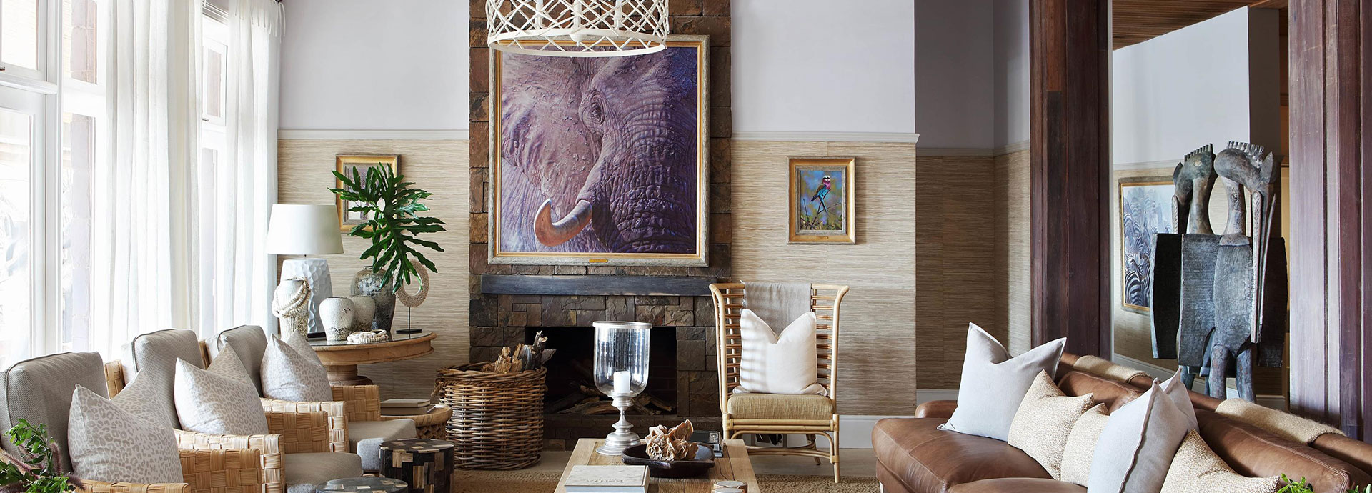 A sitting area fit for friends or a family at Singita Serengeti House