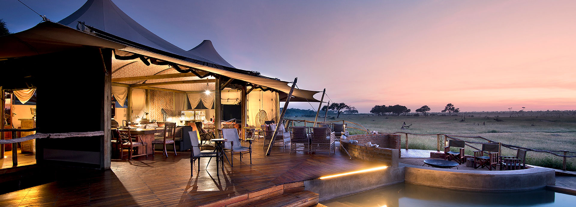Somolisa Camp is the epitome of a bush luxury safari in Hwange National Park in Zimbabwe