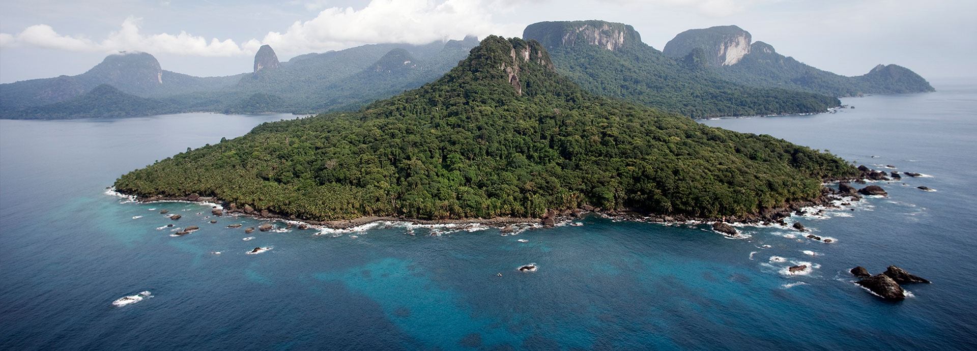 The islands of São Tomé and Príncipe in the Gulf of Guinea