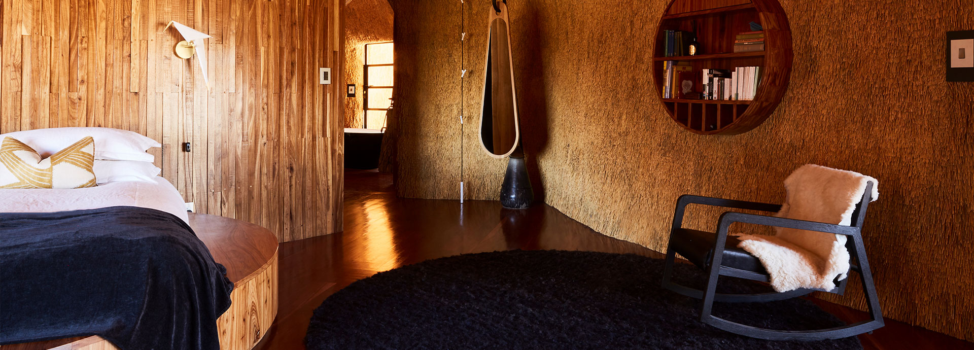 Cozy and sleek interiors at The Nest at Sossus