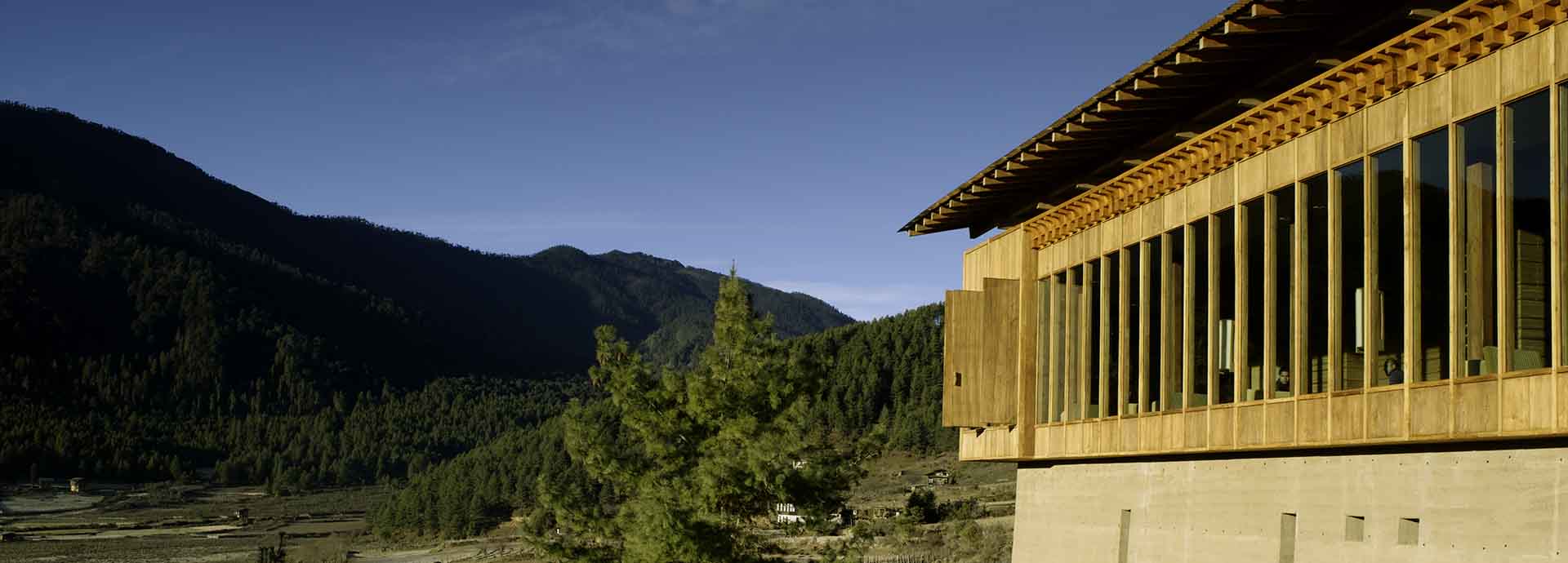 Amankora Gangtey is located in the Phobjikha Valley, Bhutan