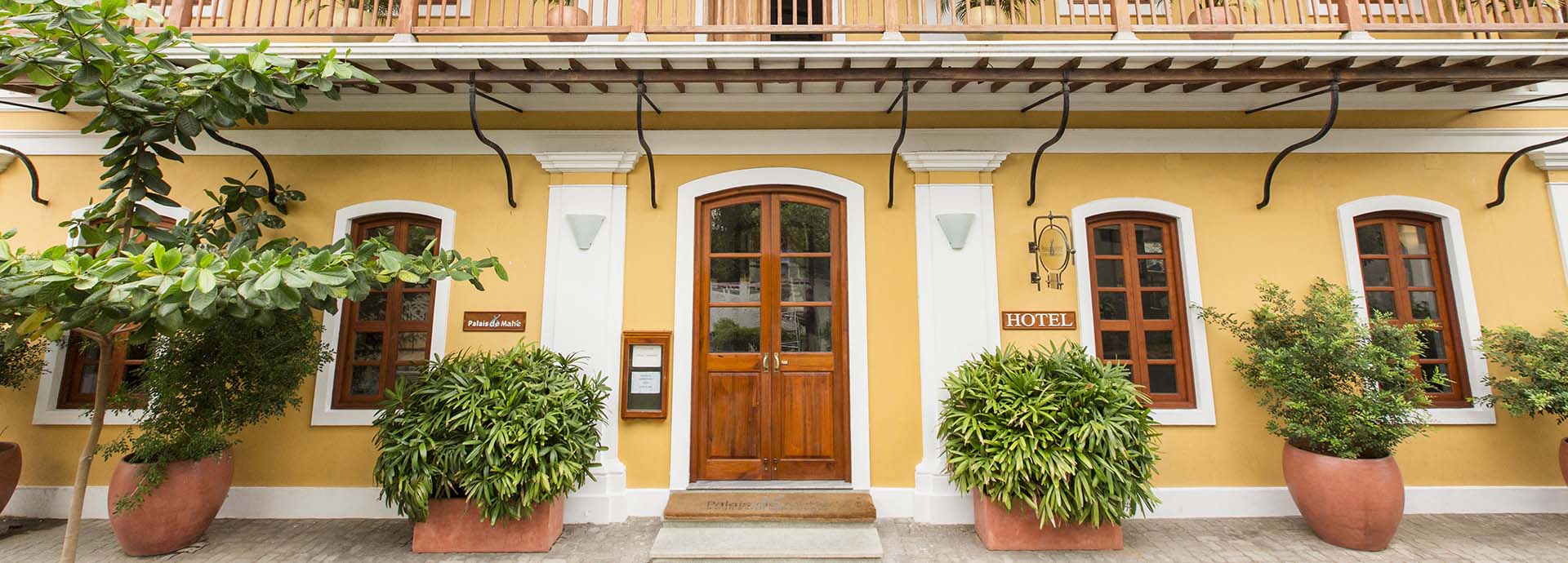 Palais De Mahe centrally located in the French Quarter in Pondicherry