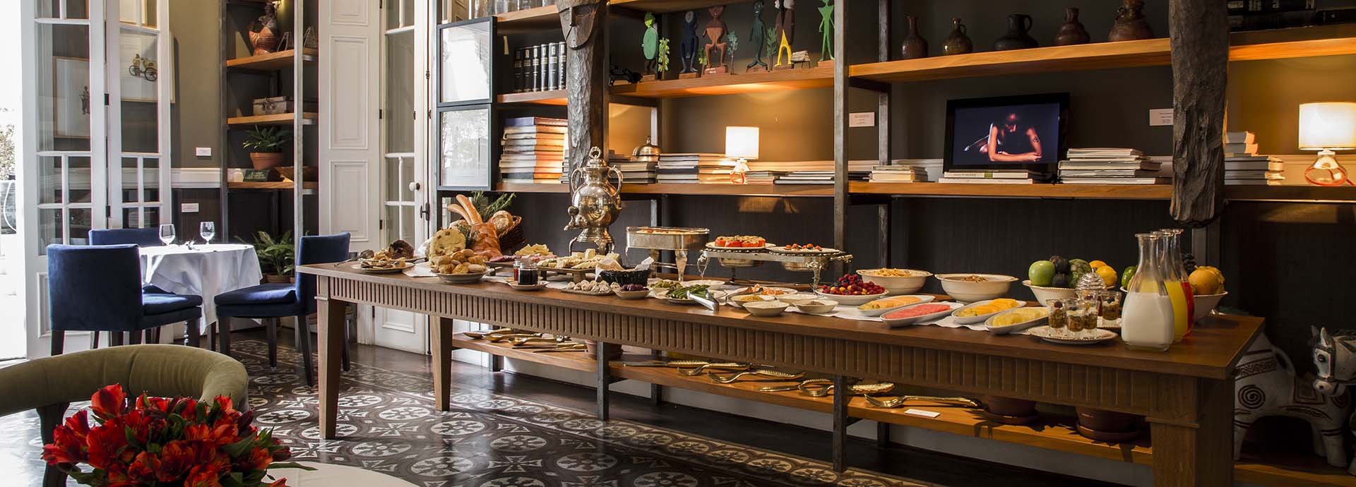 Opulent breakfast buffet served at a luxury hotel in Lima, Peru