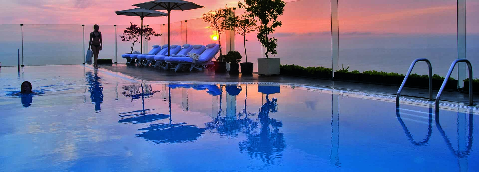 Belmond Miraflores Lima Peru has a rooftop pool with views across the coastline