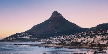 Sunset view over Camps Bay, Cape Town