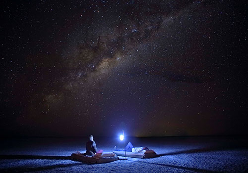 Fly camping Makgadikgadi under the stars in Botswana - safari with The Classic Safari Company