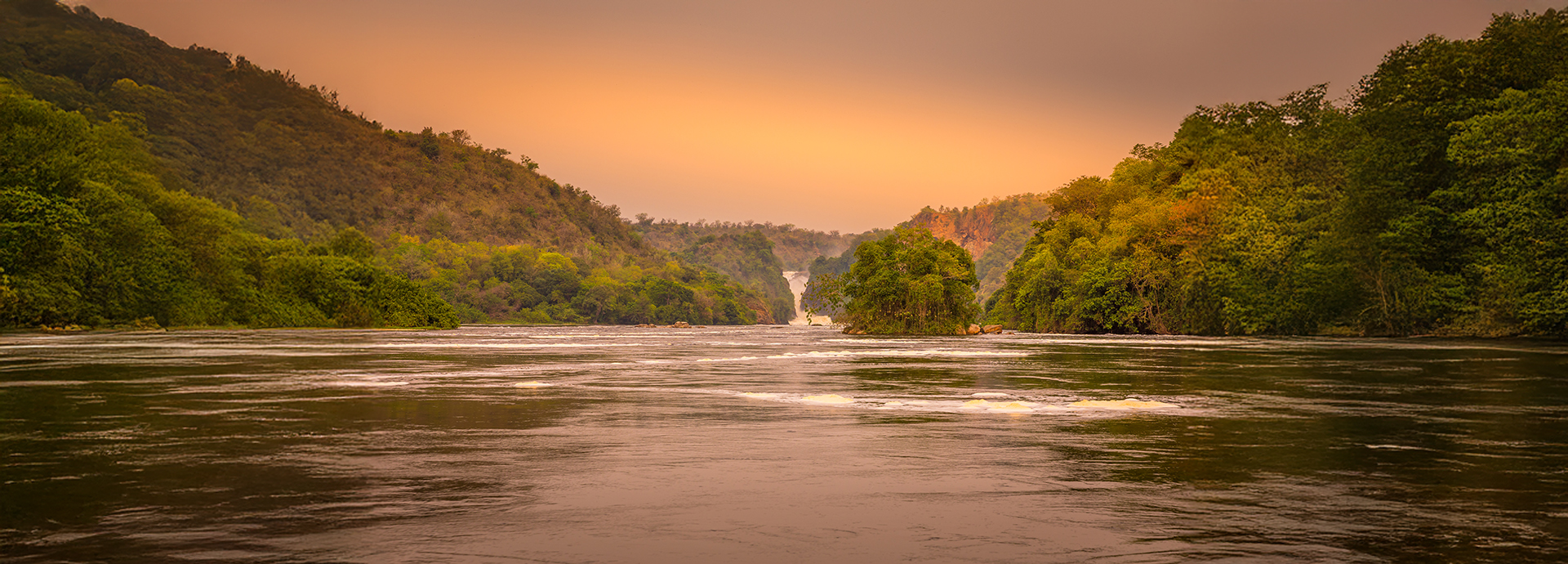 Murchison Falls, Uganda, at sunset