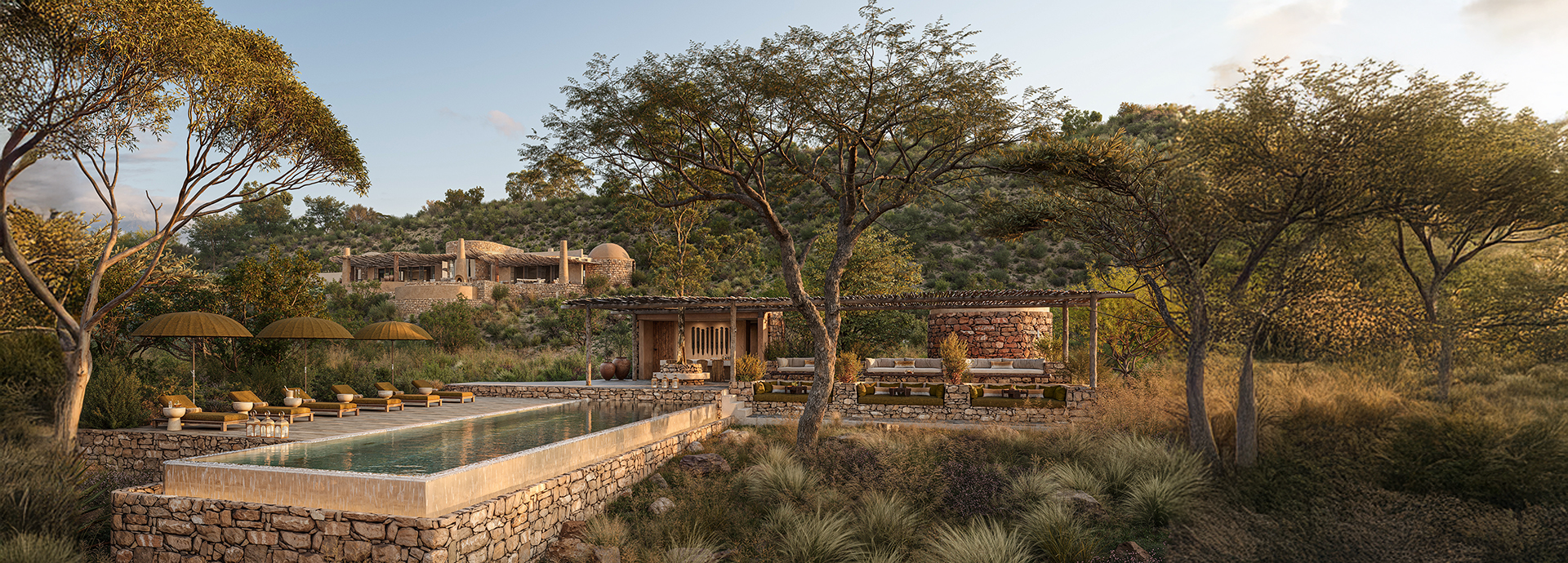 Kenya Suyian Lodge Guest Area Pool Exterior