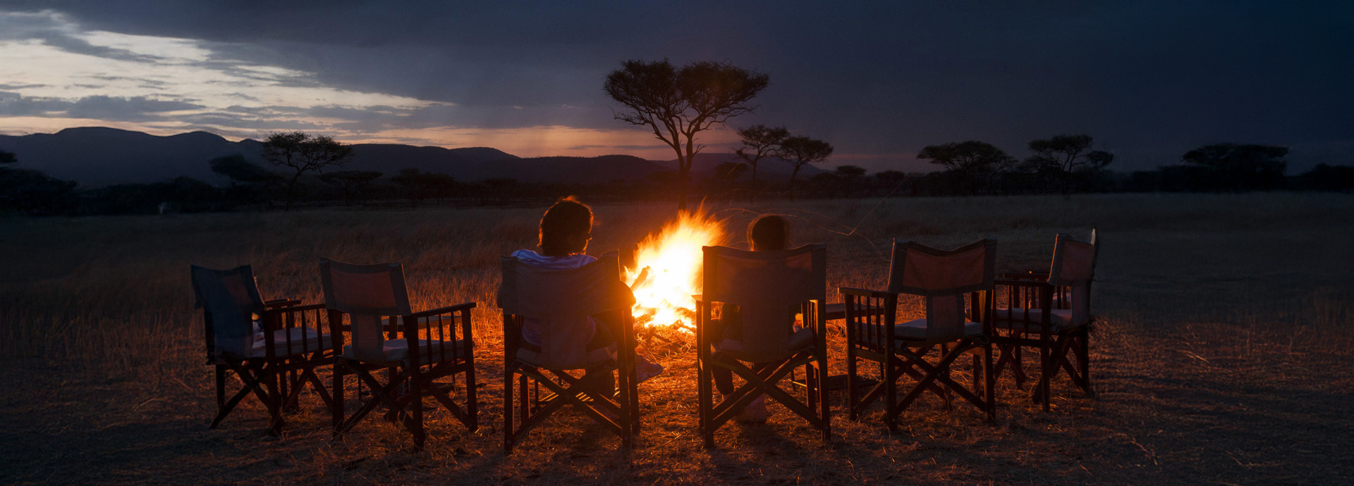 Campfire on the Serengeti