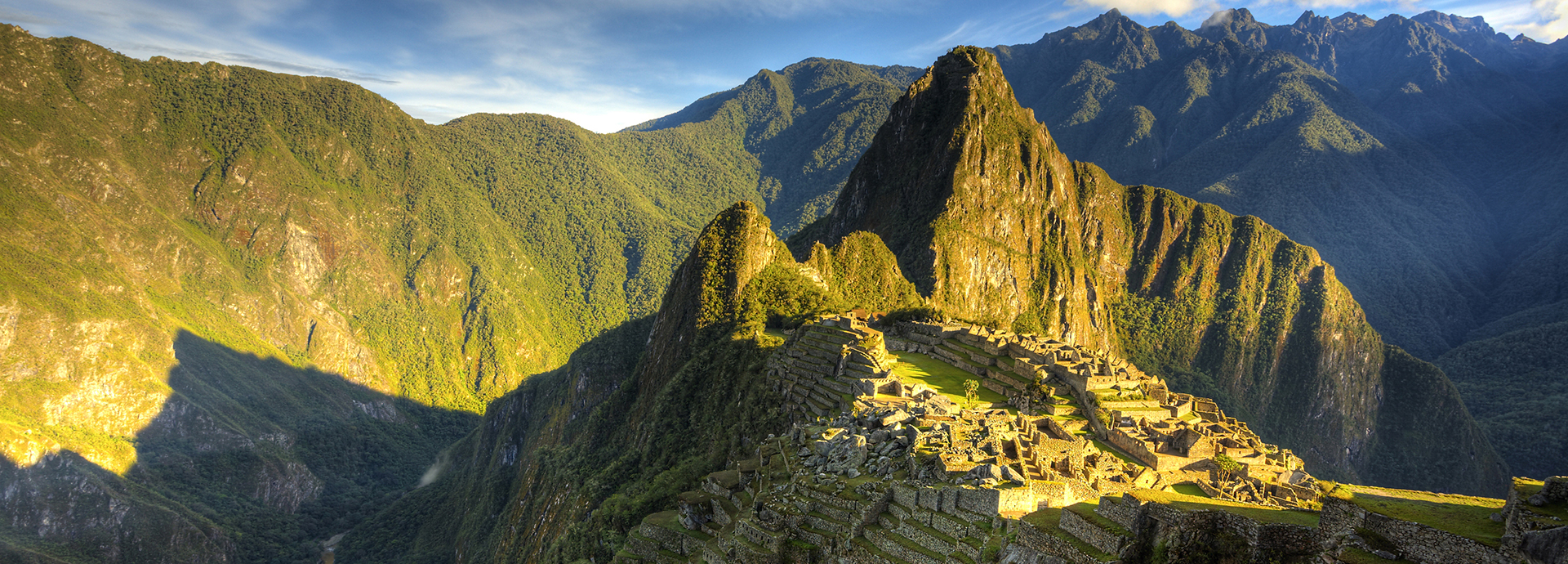 The magnificent view of Machu Picchu in Peru which can be seen on a day trip when staying at Machu Picchu Pueblo