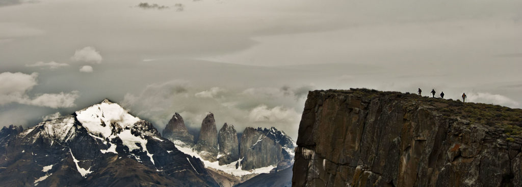 Hiking through the snowcapped peaks of Patagonia's Torres del Paine