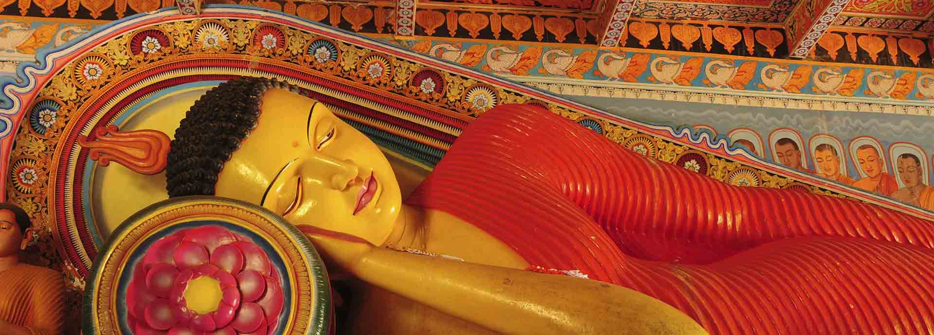 Cultural triangle sleeping buddha Sri Lanka