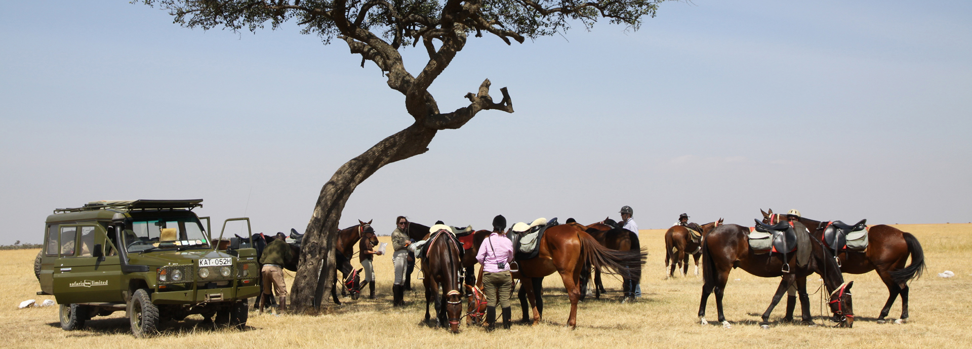Ride over the plains in Botswana or enjoy the view from a Helicopter on an Africa Horseback Safari