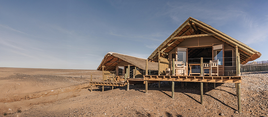Luxurious private safari villa at Kulala Desert Lodge in Sossusvlei, Namibia