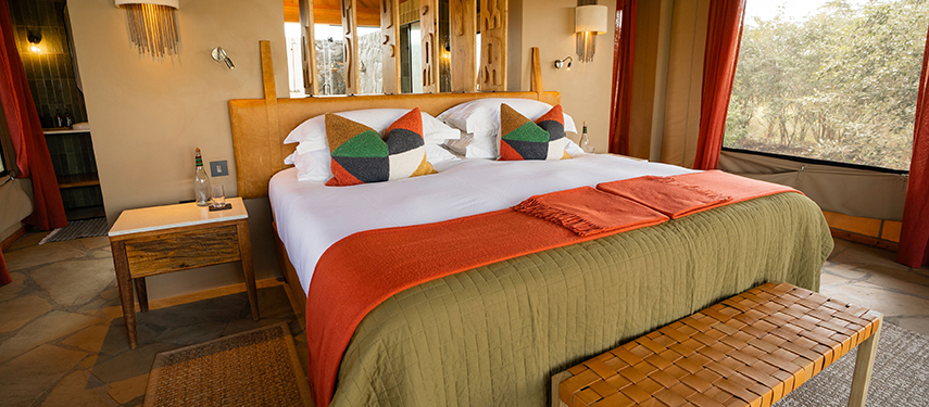 Naboisho Camp's sumptuous double suite in Kenya
