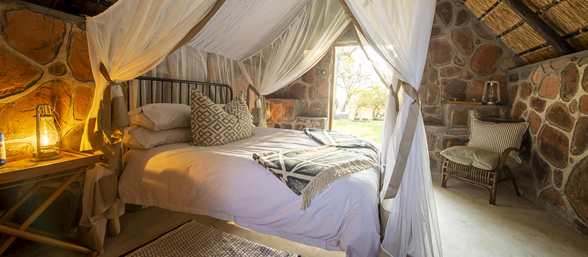 Comfortable double suite at Bumbusi Wilderness Camp