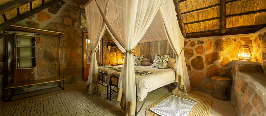 Cosy twin suite at Bumbusi Wilderness Camp