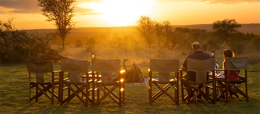 Burunge Tented Lodge sundowners, Tarangire National Park