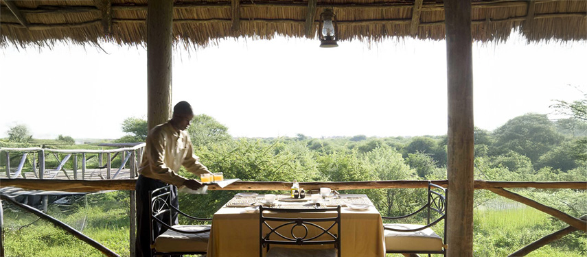 Burunge Tented Lodge waiter