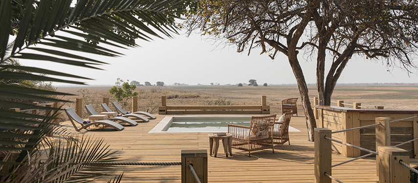 Busanga Bush Camp swimming pool, Zambia