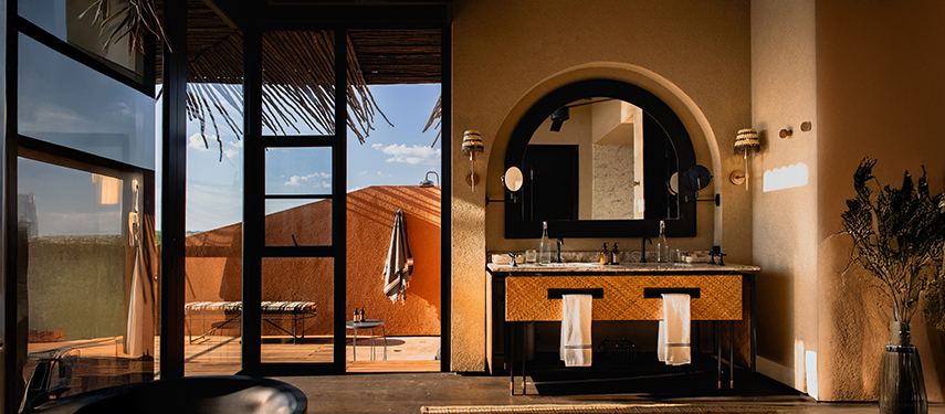 Chichele Presidential luxury safari Lodge en suite bathroom in Zambia