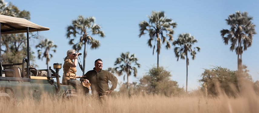 Game drive at Chitabe Camp, Okavango Delta