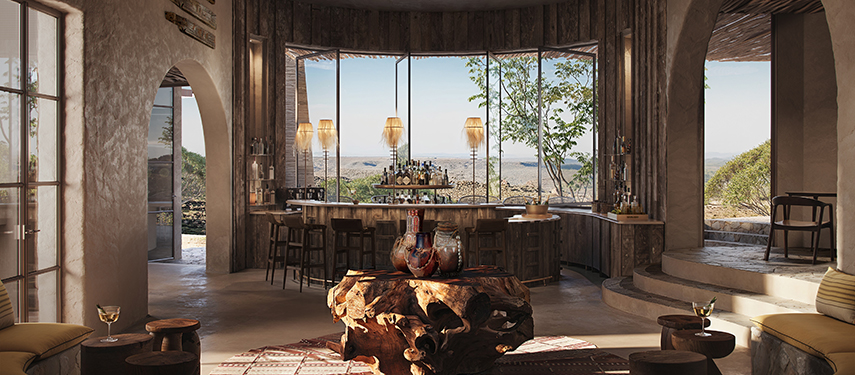 Kenya Suyian Lodge Guest Area Bar