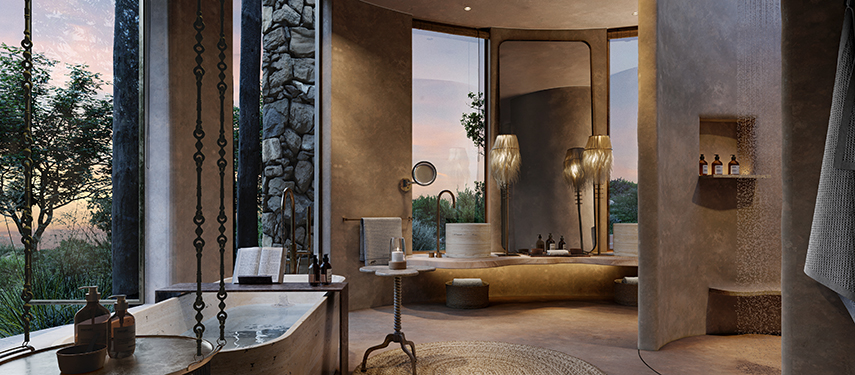 Kenya Suyian Lodge Guest Suite Bathroom