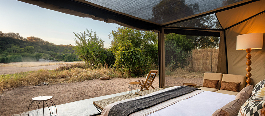 Kokoko Camp Tent Interior With Open Cover