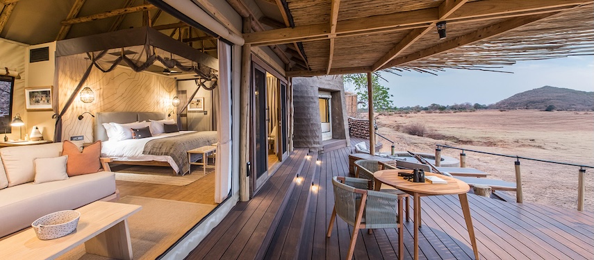 Luxurious safari suite, Puku Ridge, Zambia
