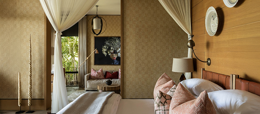 Luxurious suite at Singita Kilima private safari lodge