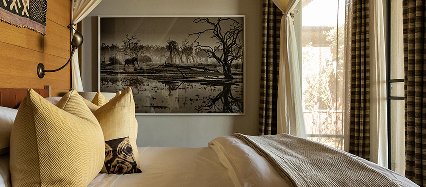 Luxurious suite at Singita Kilima private safari lodge